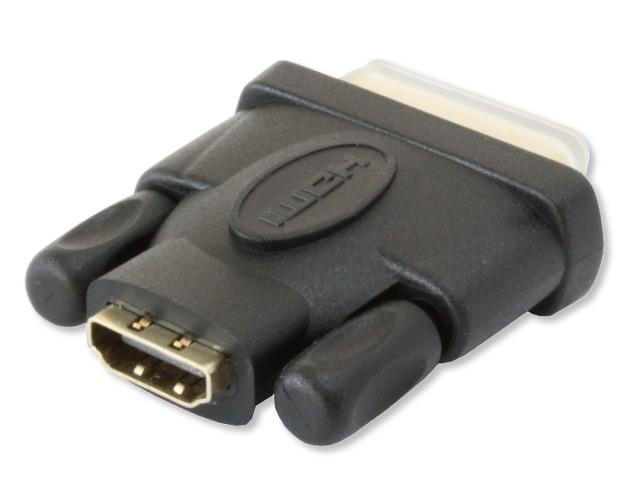 Adapteris AV Techly HDMI - DVI-D juoda (IADAP-DVI-HDMI-F)
