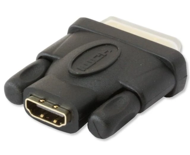 Techly HDMI - DVI-D adapteris, kampinis vaizdas