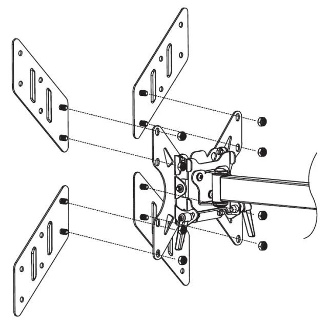 Laikiklis Techly Universalus VESA adapteris 200x200 bis zu 400x400
