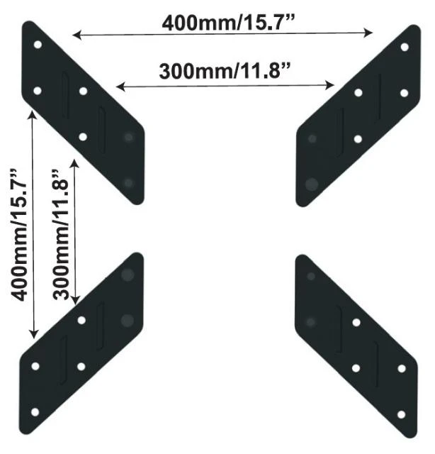 Laikiklis Techly Universalus VESA adapteris 200x200 bis zu 400x400