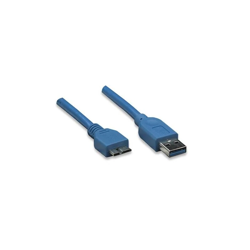 Intracom Techly 1.0m USB 3.0/Micro-B USB 3.0 USB kabelis 1 m 3.2 Gen 1 (3.1 Gen 1) USB A Micro-USB B Mėlyna