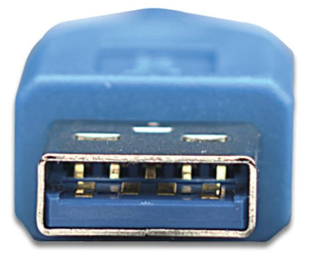 Kabelis USB Techly USB-A - USB-A 1 m Mėlyna (ICOC-U3-AA-10-EX)