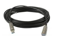 Kabelis USB Techly USB-C - USB-C 20 m Juodas (ICOC U3AMF-HY-020)