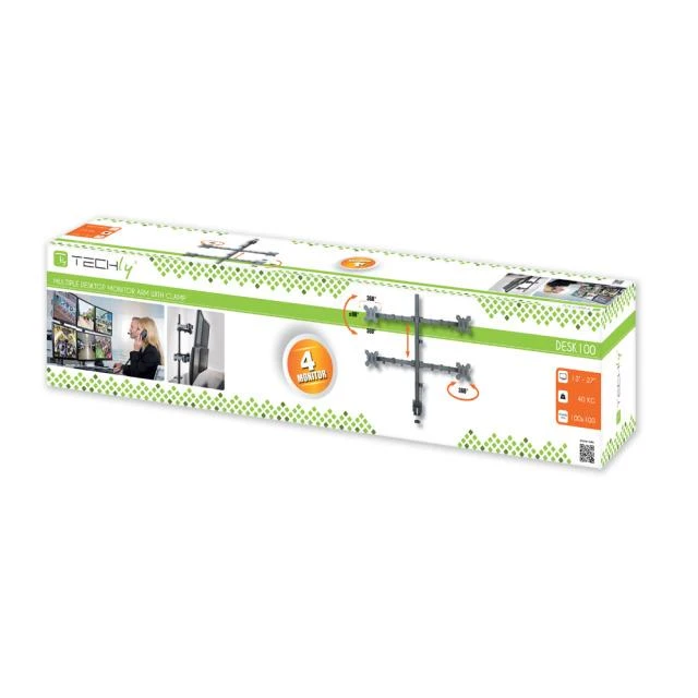 Laikiklis TECHLY 027521 Techly Keturvietis stalinis LED/