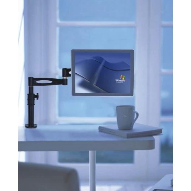 Laikiklis TECHLY 301177 Techly Desk LED/LCD monitoriaus rankena 13-30 15kg VESA reguliuojamo aukščio, juodas