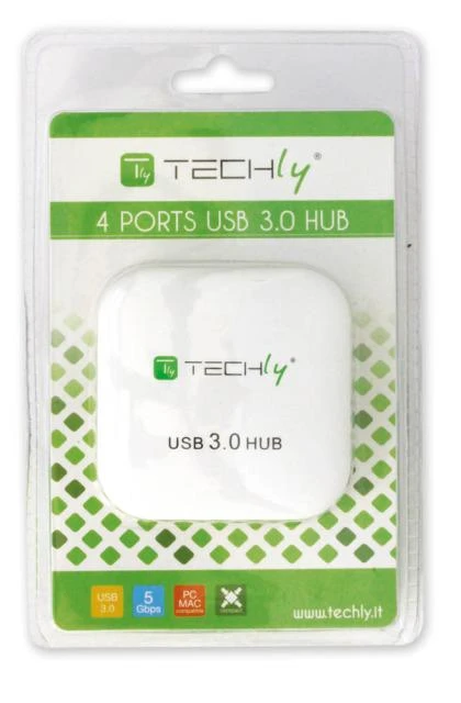 Techly USB 3.0 šakotuvas sandarioje pakuotėje
