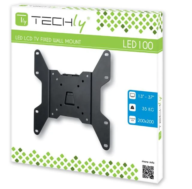 Techly ICA-LCD 114 televizoriaus laikiklis 94 cm (37") Juoda