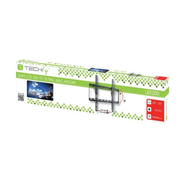 Techly ICA-PLB 161M televizoriaus laikiklis 139,7 cm (55") Juoda