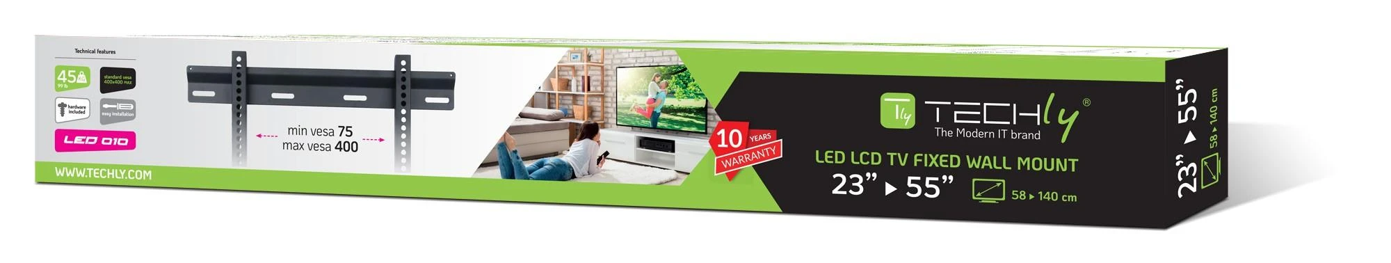 Techly Sieninis laikiklis ICA-PLB-114M 23'' - 55''