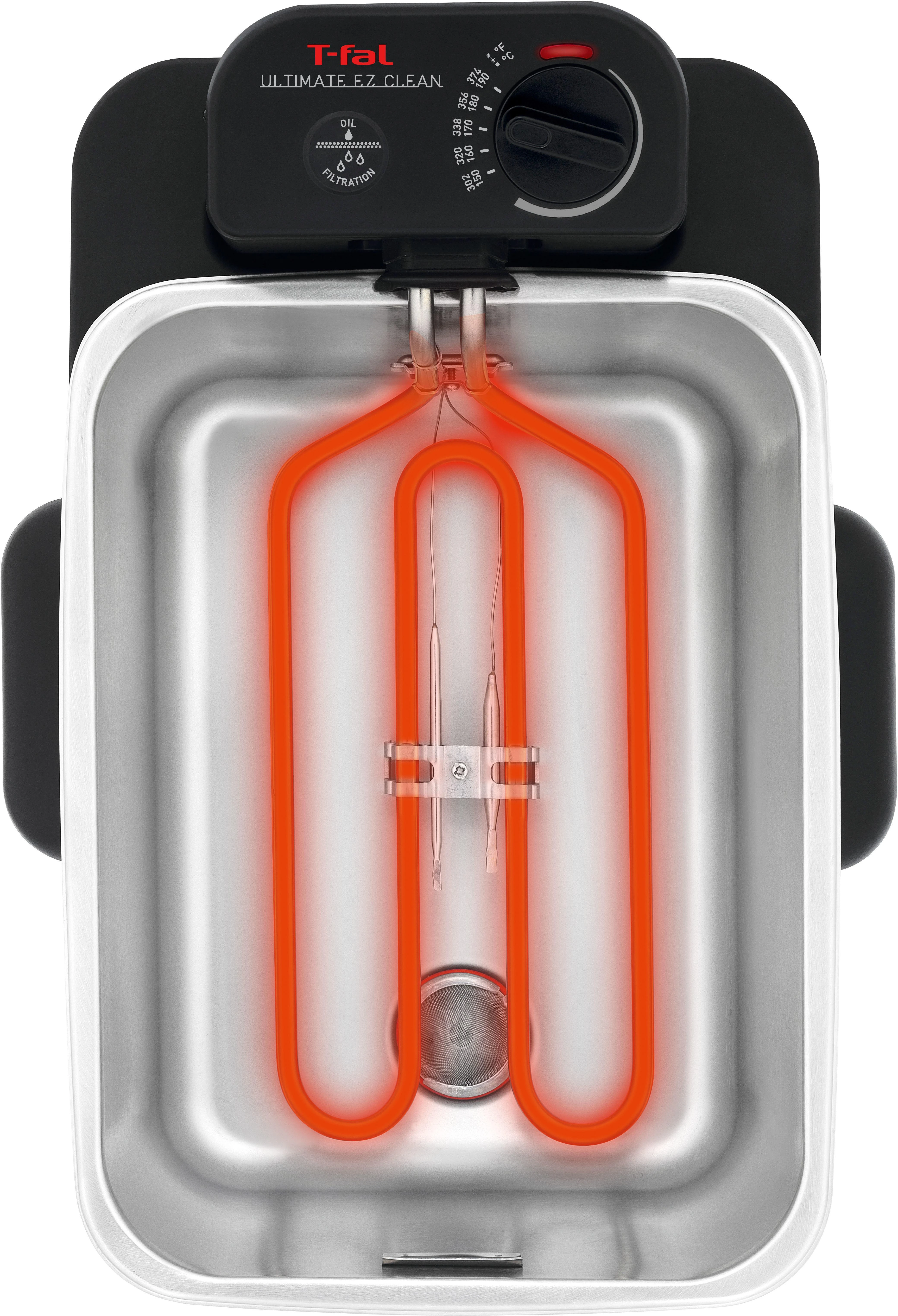 Gruzdintuvė Keptuvė Tefal Oleoclean Pro FR8040 (3,5 l, 1,2kg, 2300 W, plieno spalvos)