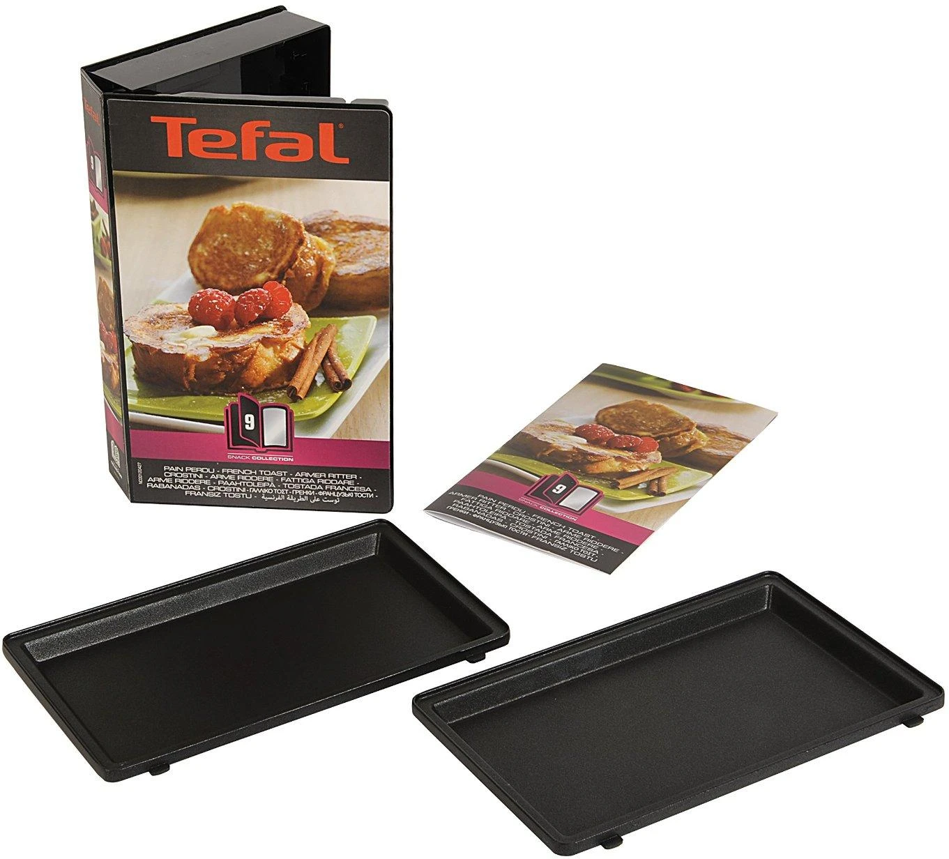 TEFAL XA800912 prancūziško skrebučio lėkštės | TEFAL | XA800912 | Juoda