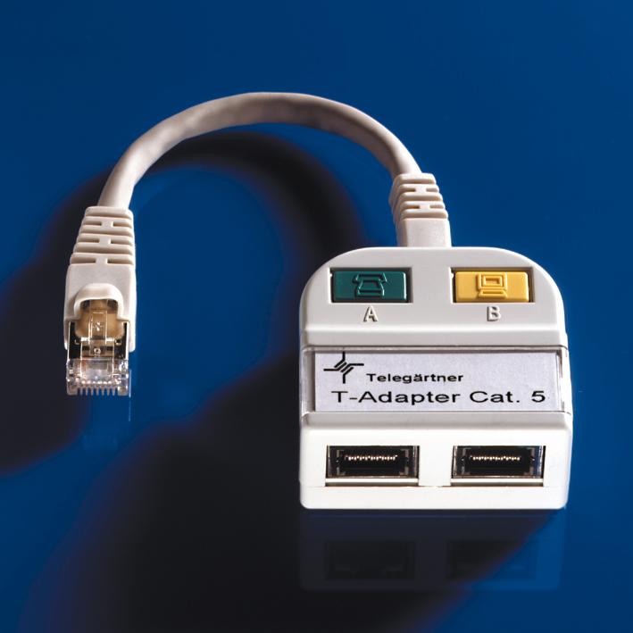 Telegärtner T-Adapteris Cat5e, 100Base-T / ISDN (21.17.3039)