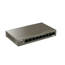 Šakotuvas Tenda TEF1109P-8-102W tinklo jungiklis Fast Ethernet (10/100) Power over Ethernet (PoE) Metallic