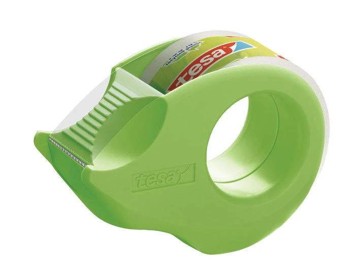 Lipnios juostelės dėklas TESA Mini Tape Dispenser eco su 2vnt. ekologiškų ir skaidrių lipnių juostelių 19mm x 10m