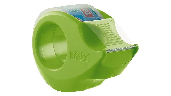 Lipnios juostelės dėklas TESA Mini Tape Dispenser eco su 2vnt. ekologiškų ir skaidrių lipnių juostelių 19mm x 10m