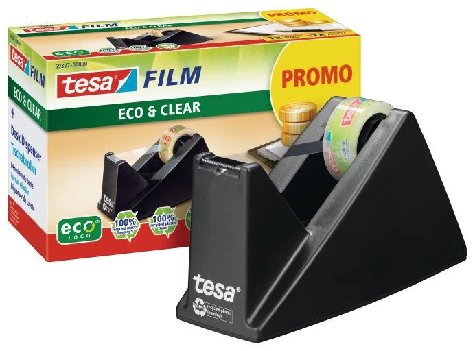 tesafilm Sparpack Abroller + tesafilm eco&clear 1 Rolle
