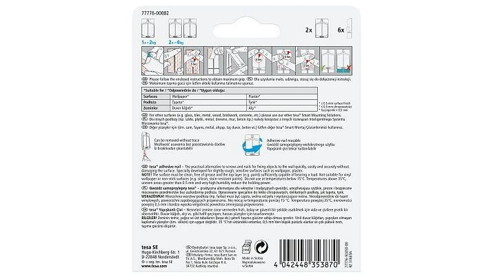 Tesa Se 1x2 Tesa lipni vinys tapetams ir tinkui (2kg) 77776