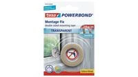 Tesa Powerbond tvirtinimo juosta skaidri 1,5 m 19 mm