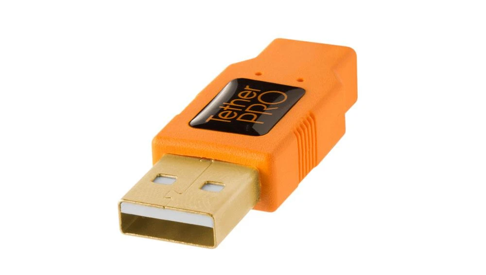 Tether Tools TetherPro USB 2.0 A/MiniB 5 Pin 4,6m oranžinis