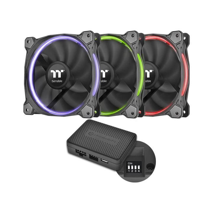 Ventiliatorius Thermaltake Riing 14 RGB TT Premium Edition 3 Pack (3x140mm, LNC, 1400 RPM)
