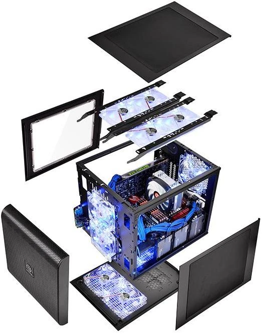 Korpusas Thermaltake Core V21 microATX Window Juodas