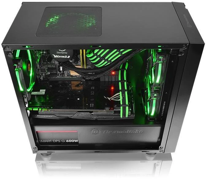 Housing Thermaltake Versa H18 Window CA-1J4-00S1WN-00 (Mini ITX, juodos spalvos)