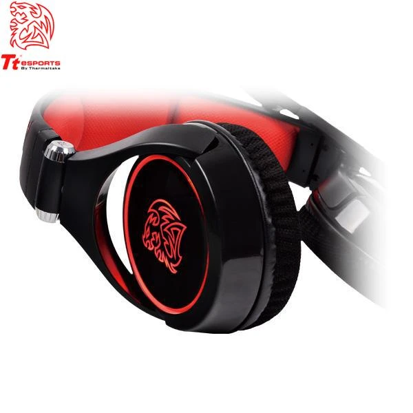 Ausinės su mikrofonu Thermaltake eSports Cronos Juodas Neodymium HT-CRO008ECBL (juodos spalvos