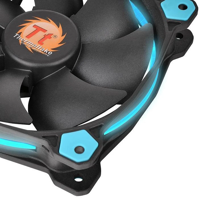 Thermaltake Riing 12 LED ventiliatorius su melsvu žiedu