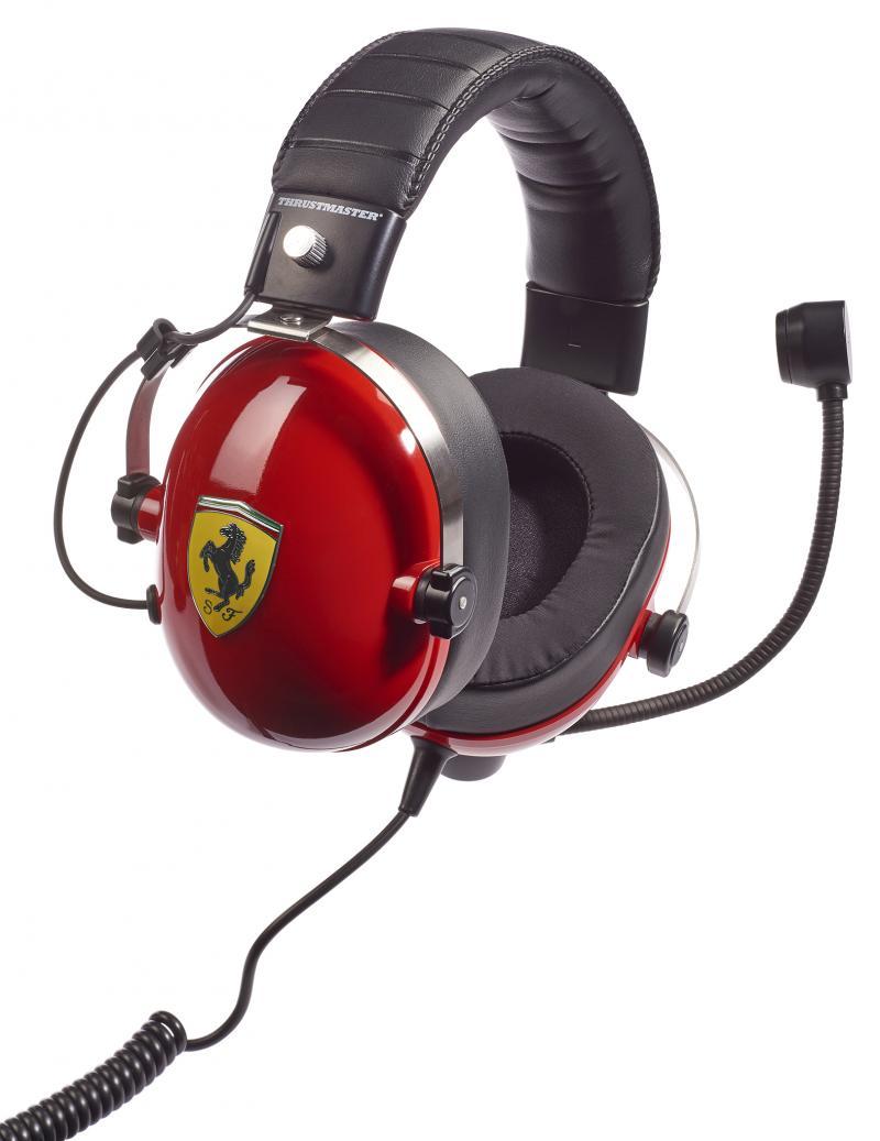 Thrustmaster | Ausinės Žaidimams | DTS T Racing Scuderia Ferrari Edition | su laidu | Over-Ear | Raudona/Juodas