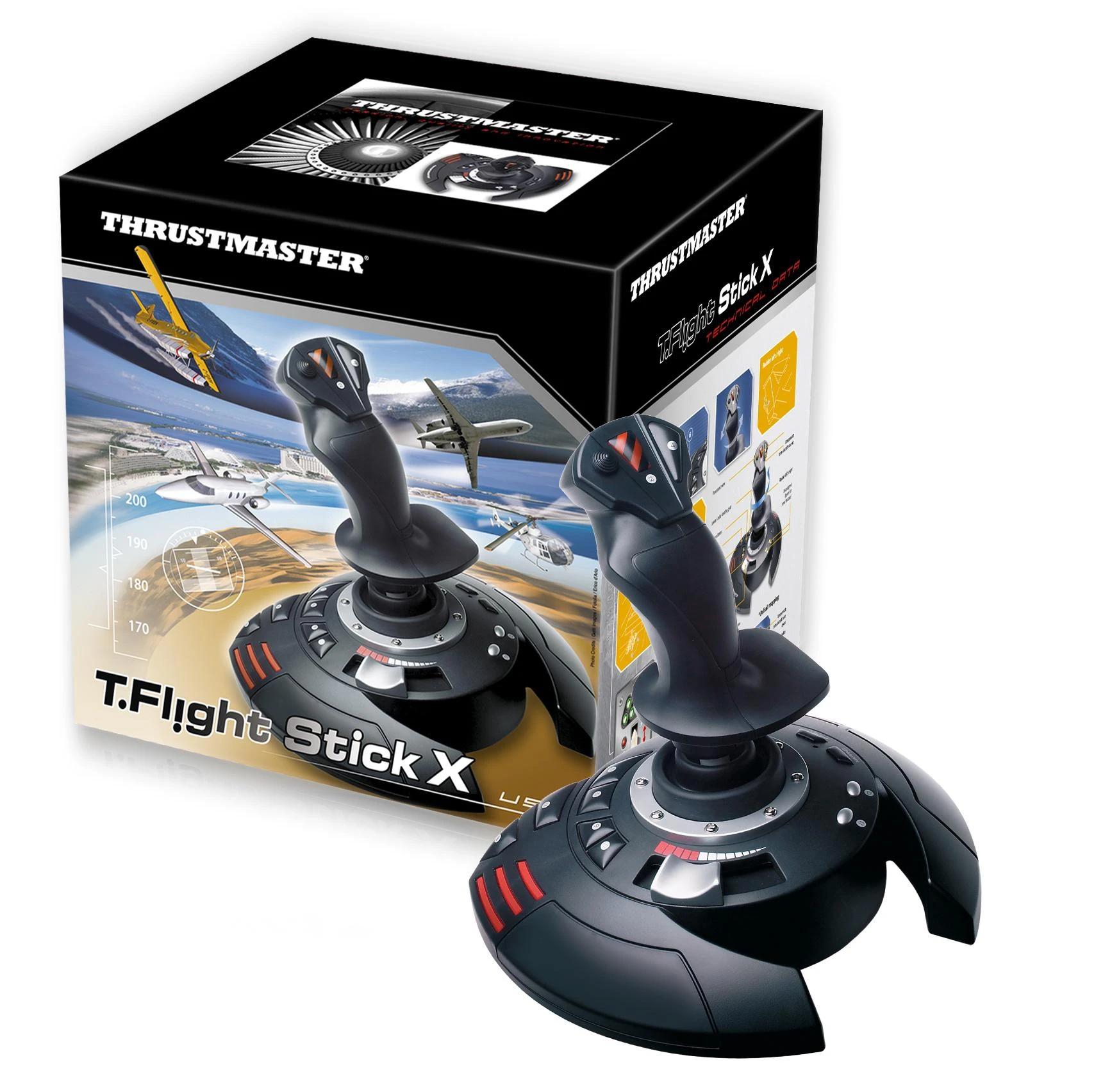 „Thrustmaster“ vairasvirtė „T Flight Stick X“, skirta kompiuteriui, PS3 (2960694)