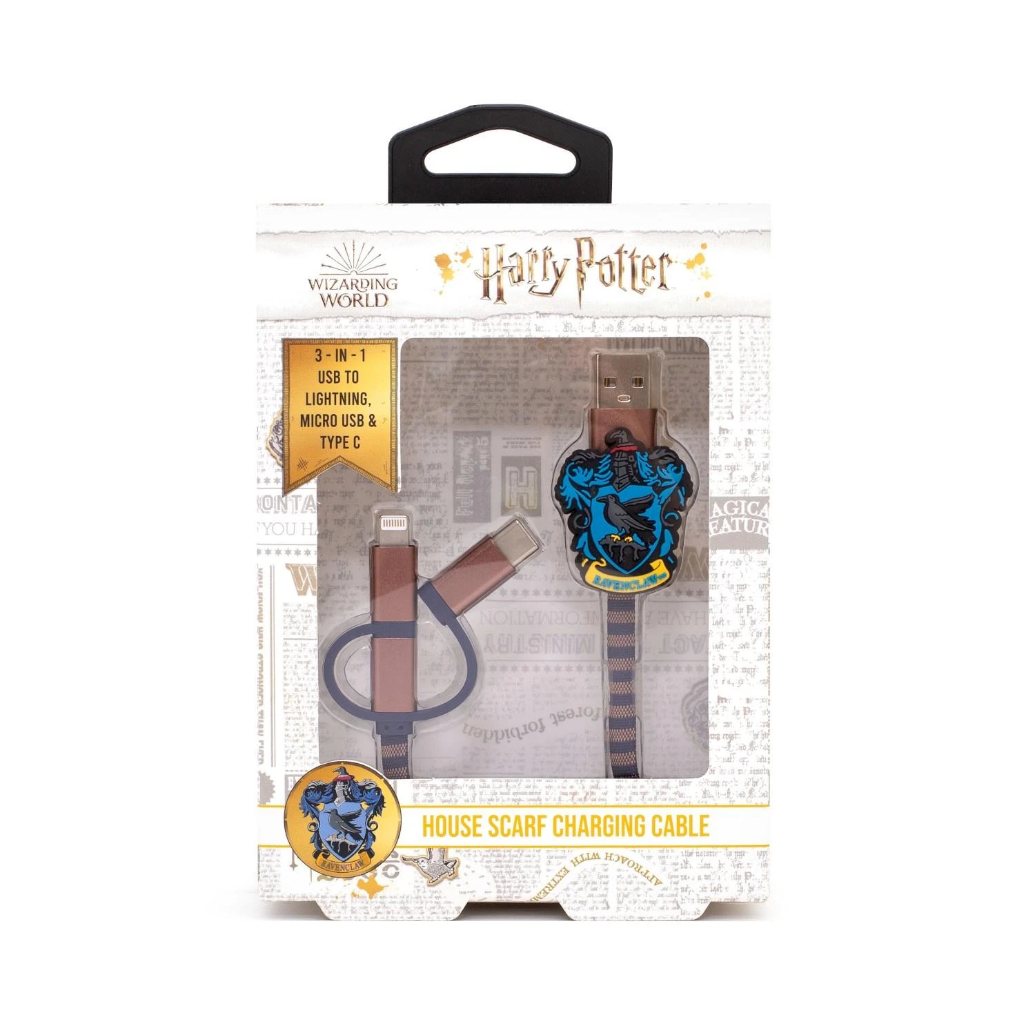 USB laidas Thumbs Up USB-A - USB-C + microUSB + Lightning 1 m Ruda (1002653)