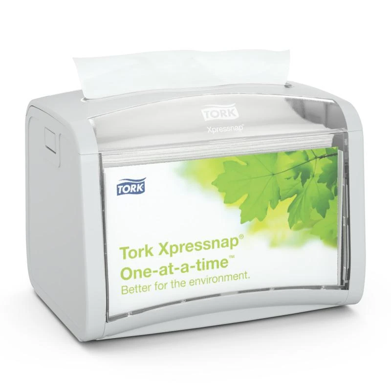 Servetėlių dozatorius TORK XPRESSNAP TABLETOP, 20,1 x 15,5 x 15 cm, šv. pilkos sp. (272613)