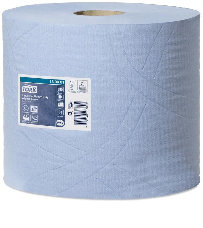 Tork pramoninis valymo šluostė 130081 QD Mėlyna Premium 3W 2 vnt.