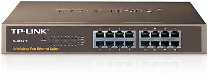 Šakotuvas TP-LINK 16port 10/100 Switch 19in-Rack