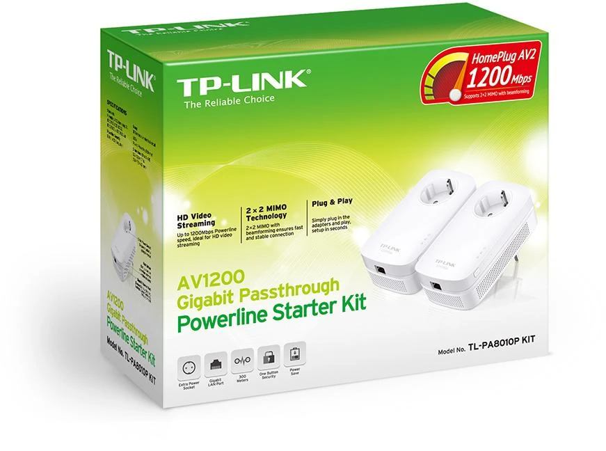 TP-LINK AV1300 gigabito perėjimo maitinimo linijos pradinis rinkinys