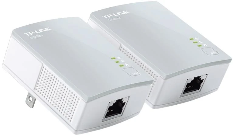 TP-LINK AV500 Nano Powerline Ethernet adapterio rinkinys, itin kompaktiškas dydis, 500 Mbps Powerline duomenų perdavimo sparta, 100 Mbps Fast Ethernet, HomePlug