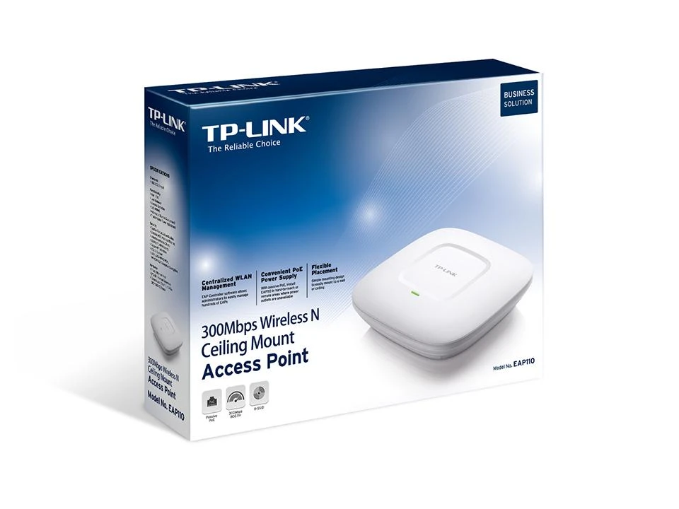Maršrutizatorius TP-LINK 300Mbps belaidis N lubinis/sieninis prieigos taškas QCOM 300Mbps esant 2.4Ghz