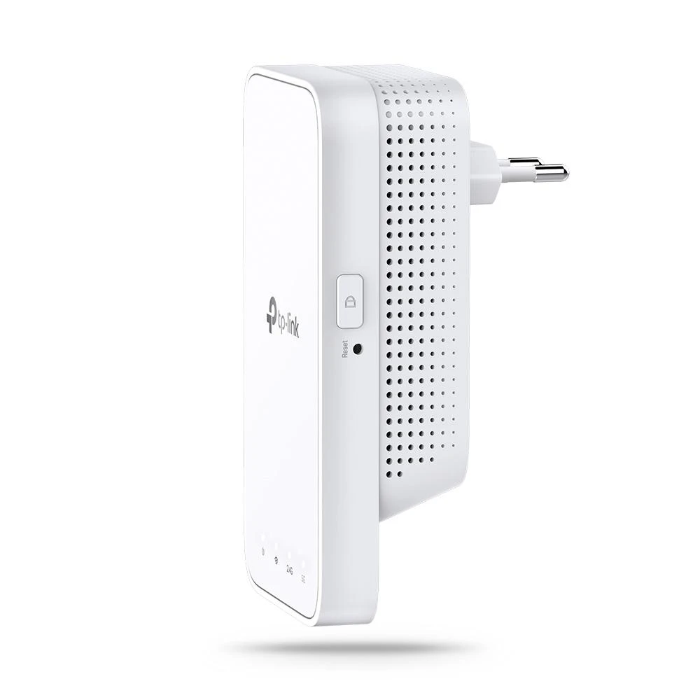 TP-LINK AC1200 Wi-Fi diapazono plėstuvas sieninis Prijungtas 2 vidinės antenos 867Mbps esant 5GHz + 300Mbps esant 2,4GHz diapazono plėstuvo režimas WP
