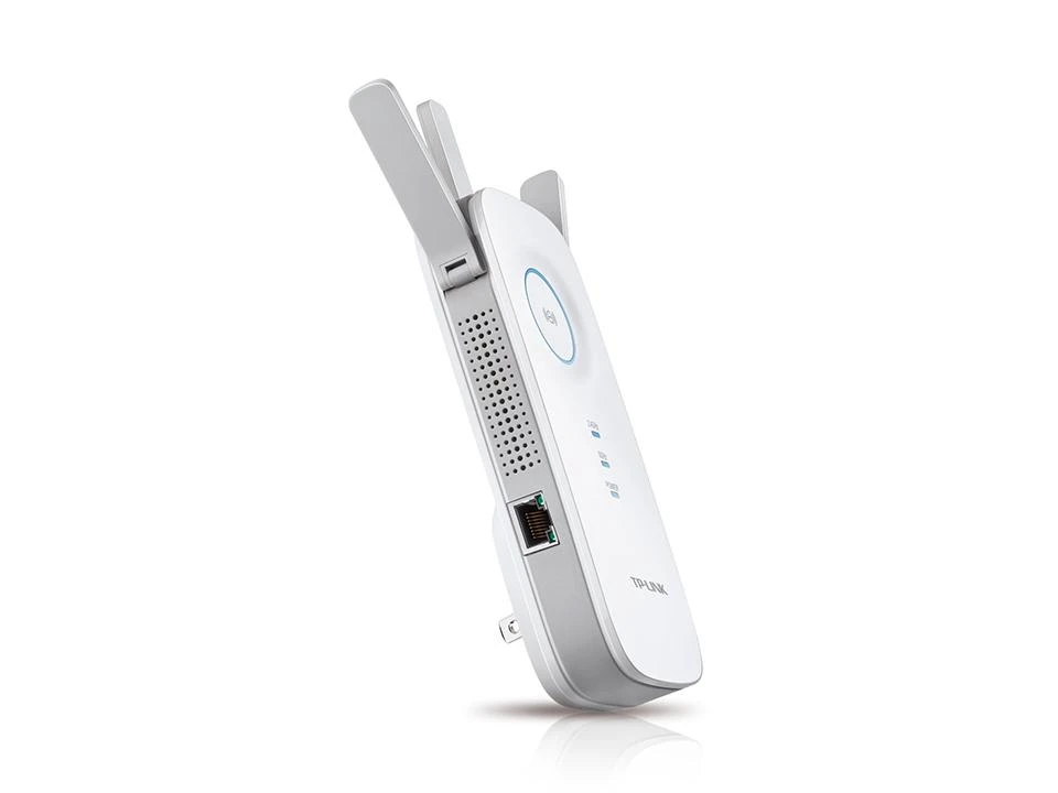 TP-LINK AC1750 dviejų juostų belaidis sieninis diapazono plėstuvas Qualcomm 1300Mbps esant 5GHz + 450Mbps esant 2,4Ghz 802.11ac/a/b/g/n