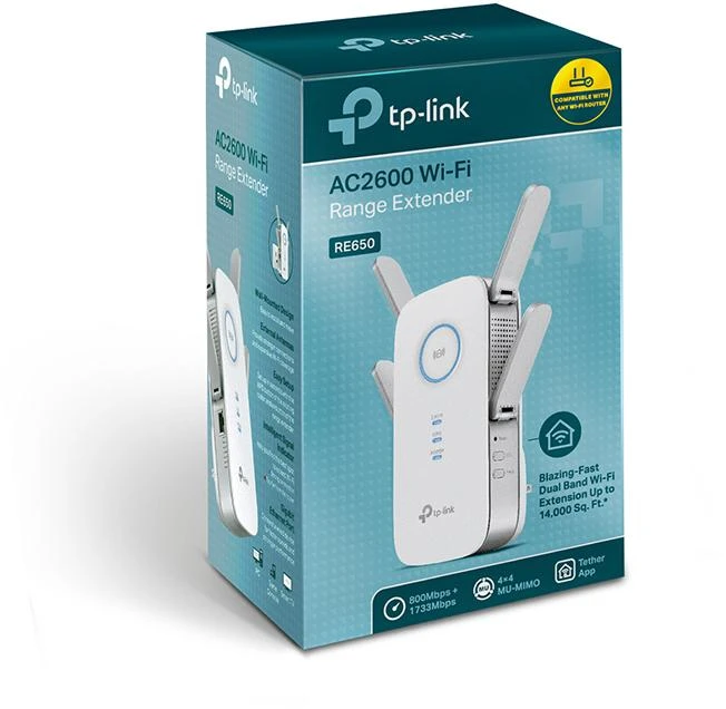 TP-Link AC2600 Wi-Fi diapazono plėtiklis / RE650