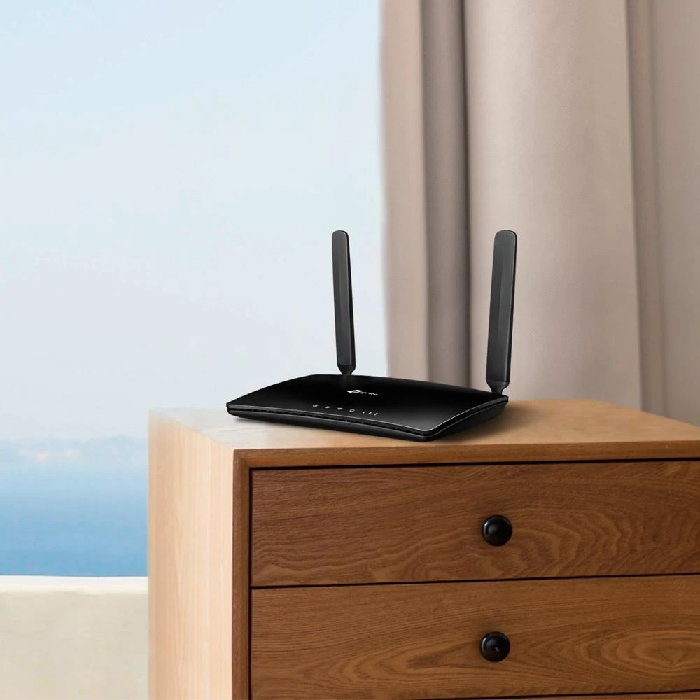 TP-LINK TL-MR6400 V4 belaidis maršrutizatorius Viena juosta (2,4 GHz) Greitas eternetas 3G 4G Juoda