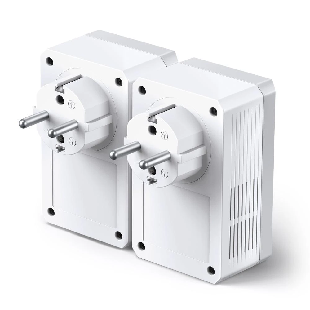 TP-LINK AV500+ maitinimo tinklo rinkinys su kintamosios srovės pralaidumu, 500 Mbps maitinimo tinklo greitis, 1 prievado greitasis Ethernet, „Homeplug AV“, „Žalias Powerline“, kištukas