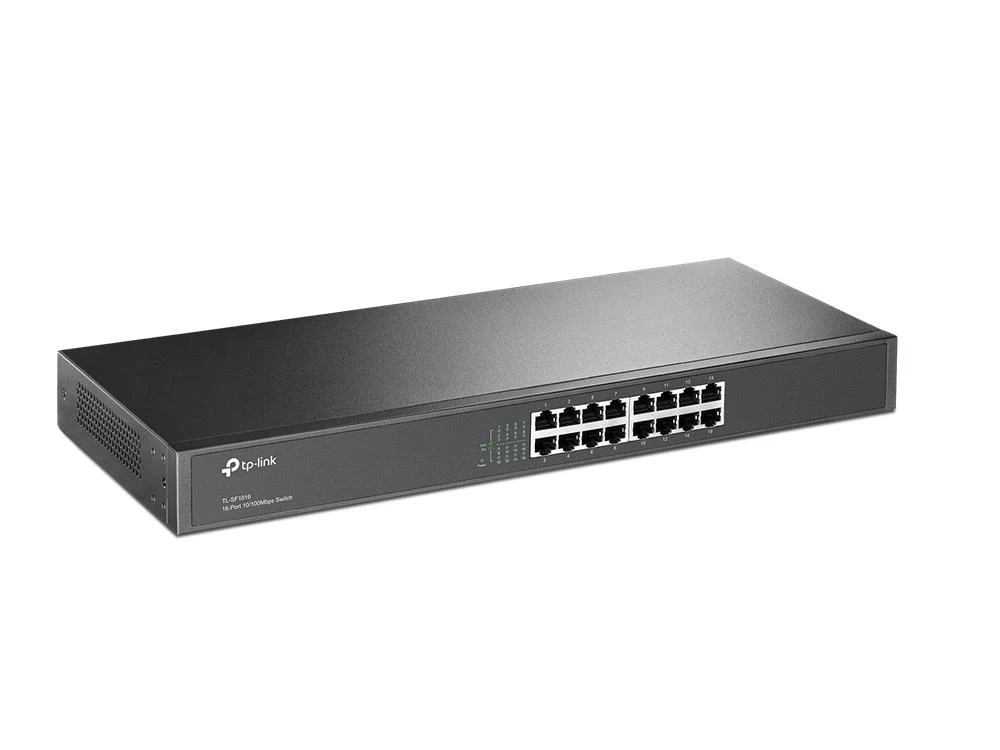 Šakotuvas TP-LINK 16port 10/100 Switch 19in-Rack