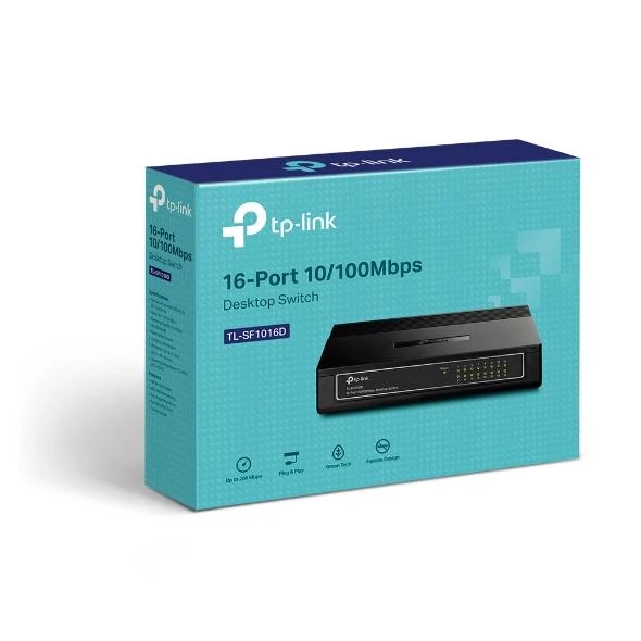 Maršrutizatorius TP-LINK 16 prievadų 10/100 Mbps komutatorius darbalaukio
