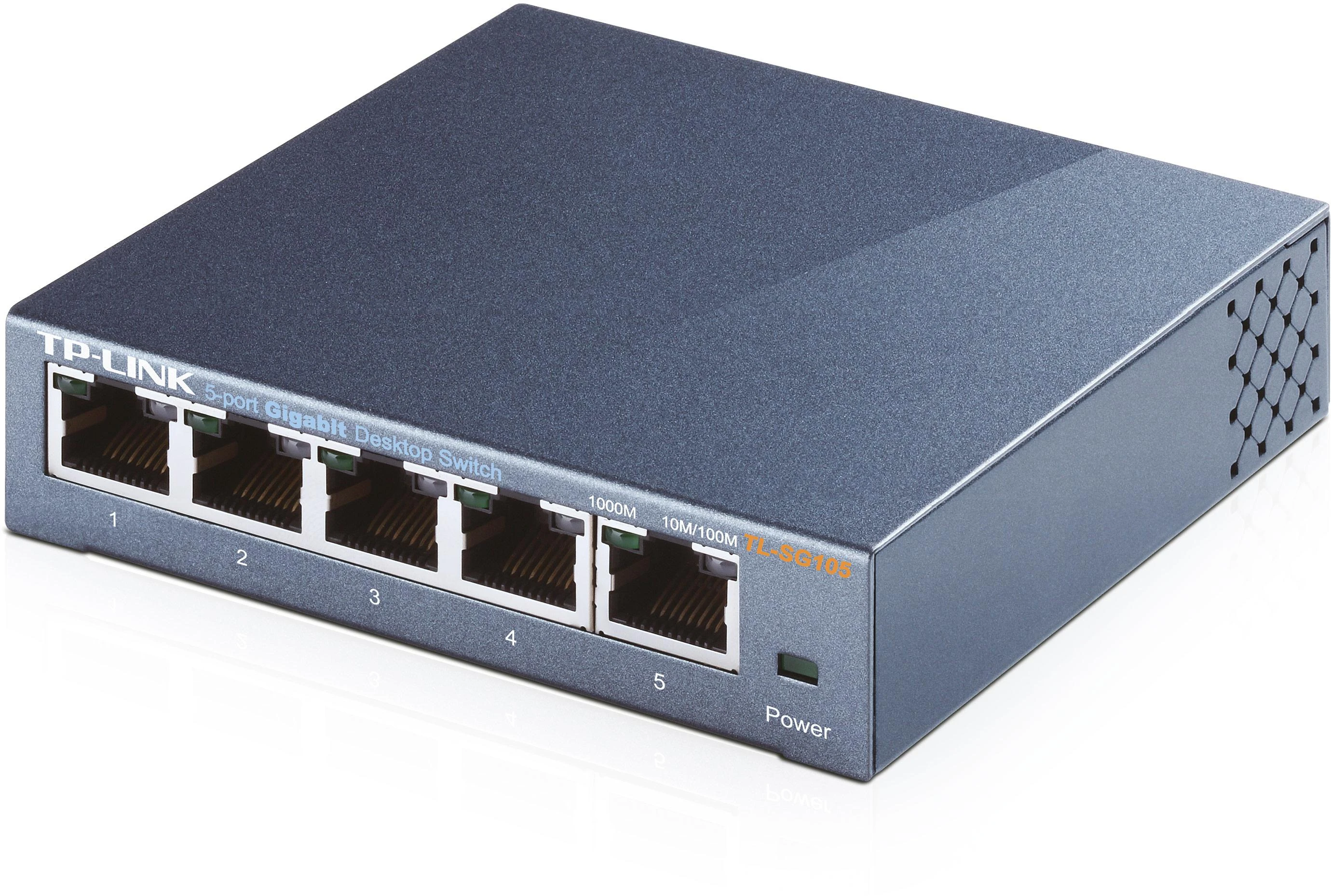 Šakotuvas Komutatorius TP-LINK, 5-port, metalinis korpusas, juodas / TL-SG105