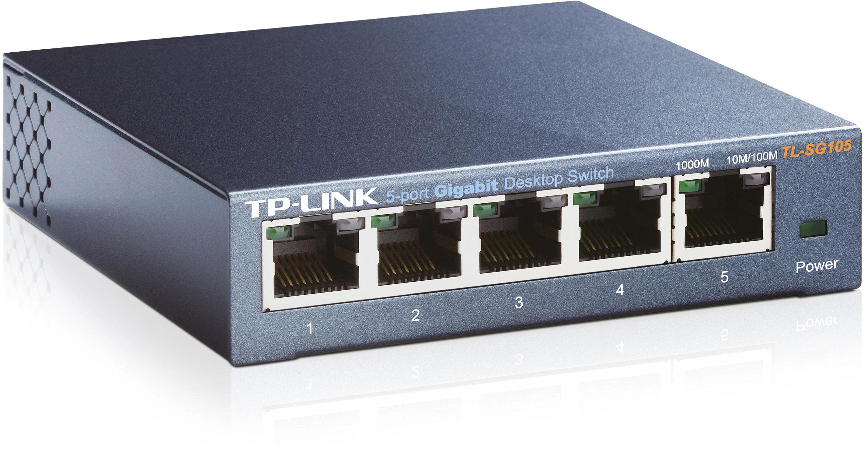 Šakotuvas Komutatorius TP-LINK, 5-port, metalinis korpusas, juodas / TL-SG105