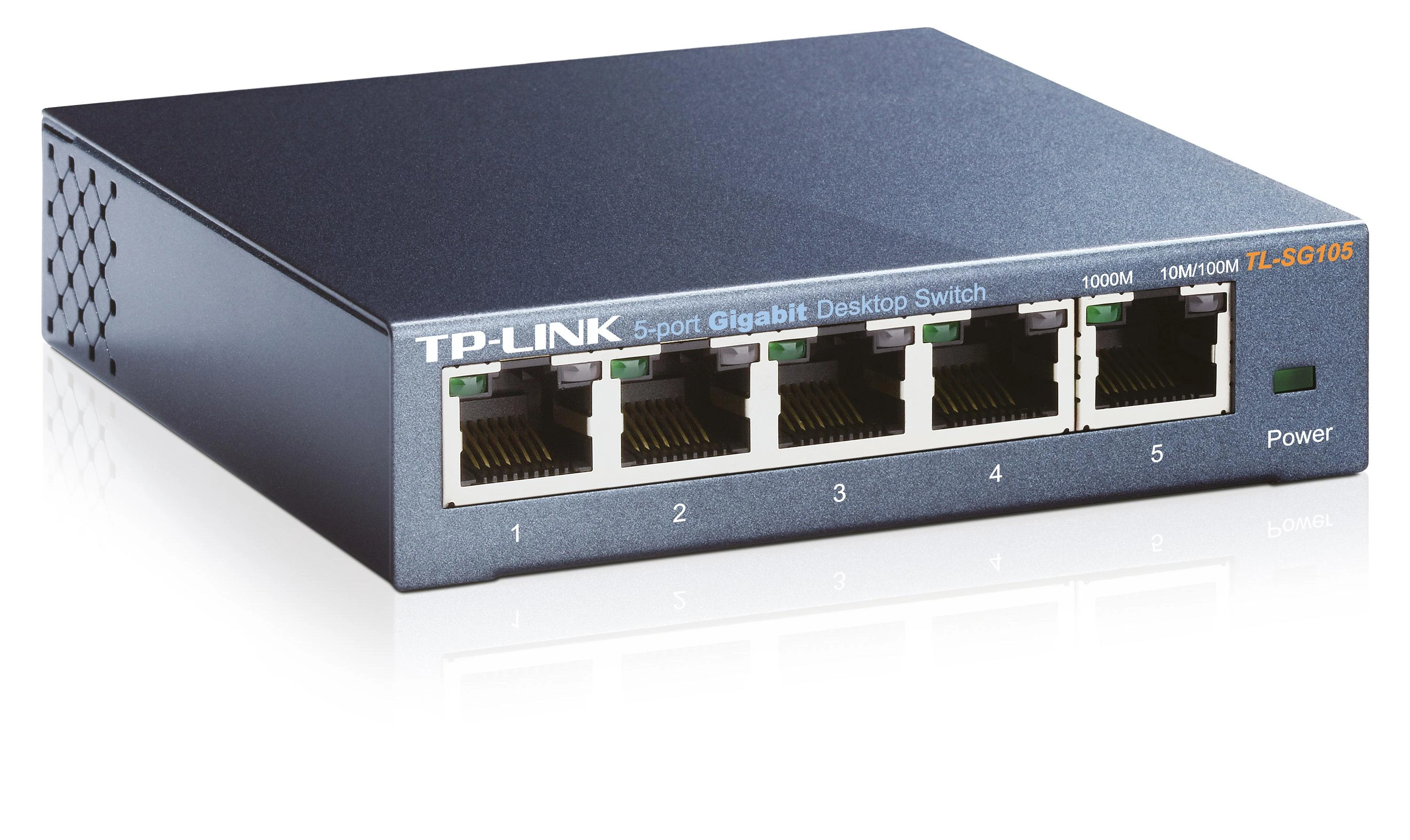 Šakotuvas Komutatorius TP-LINK, 5-port, metalinis korpusas, juodas / TL-SG105