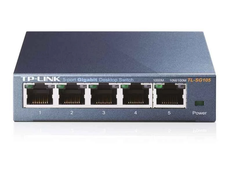 Šakotuvas Komutatorius TP-LINK, 5-port, metalinis korpusas, juodas / TL-SG105