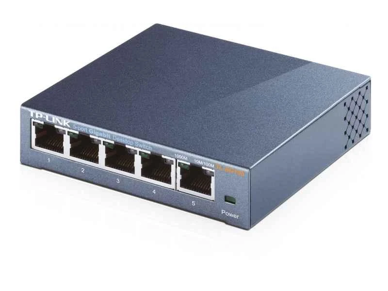 Šakotuvas Komutatorius TP-LINK, 5-port, metalinis korpusas, juodas / TL-SG105