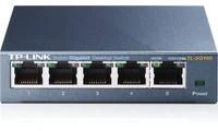 Šakotuvas Komutatorius TP-LINK, 5-port, metalinis korpusas, juodas / TL-SG105